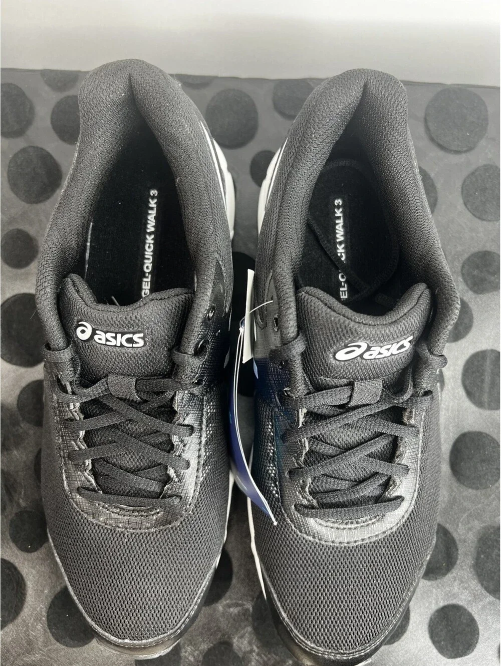 ASICS GEL-Quickwalk 3 Women’s 7.5 Black White Walking Shoes 1132A055 NWT